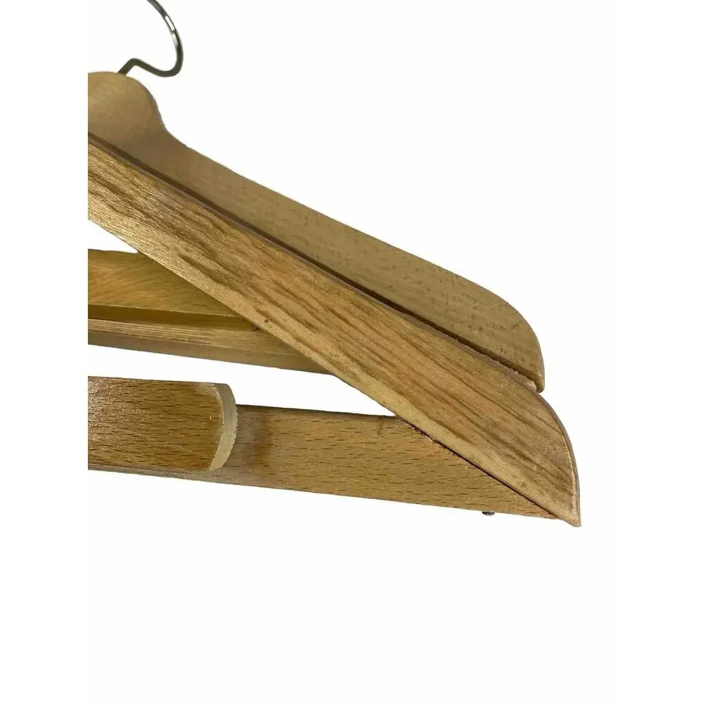 3 Vtg Wood Suit Jacket Hanger Trouser Clamp Diplomat Maple Lot